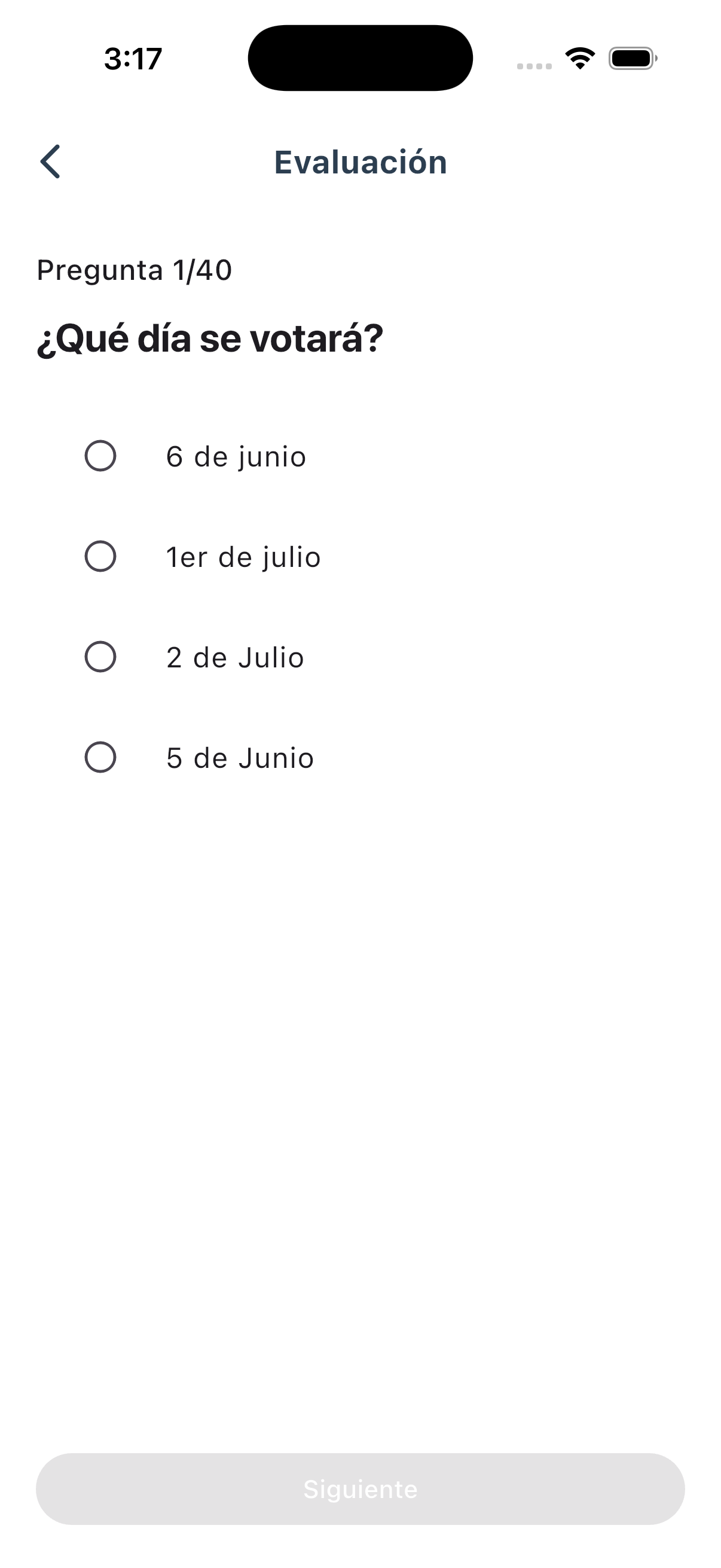 Evaluación